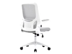 Chaise operateur q-connect alba maille base metallique haut max 1110 larg 610 prof 580mm roues premium gris clair