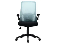 Chaise operateur q-connect alba maille base metallique haut max 1110 larg 610 prof 580mm roues premium coloris bleu-noir