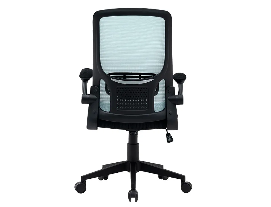 Chaise operateur q-connect alba maille base metallique haut max 1110 larg 610 prof 580mm roues premium coloris bleu-noir