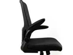 Chaise operateur q-connect alba maille base metallique haut max 1110 larg 610 prof 580mm roues premium coloris noir