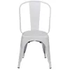 Chaise paperflow urban indoor/outdoor acier galvanise laque mat 865x450x520mm coloris blanc