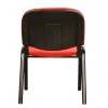 Chaise q-connect connect empilable 4 pieds poids maximum supporté 100kg 91x49x44cm coloris rouge 5.3kg