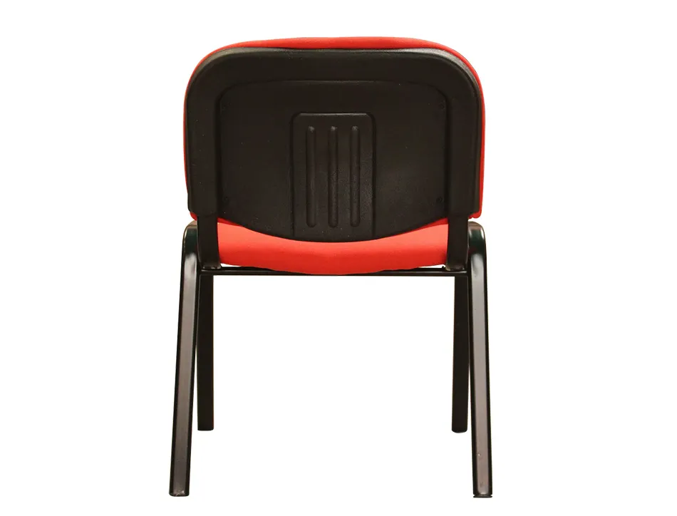 Chaise q-connect connect empilable 4 pieds poids maximum supporté 100kg 91x49x44cm coloris rouge 5.3kg