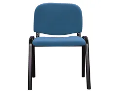Chaise q-connect connect empilable 4 pieds poids maximum supporté 100kg 91x49x44cm coloris bleu 5.3kg