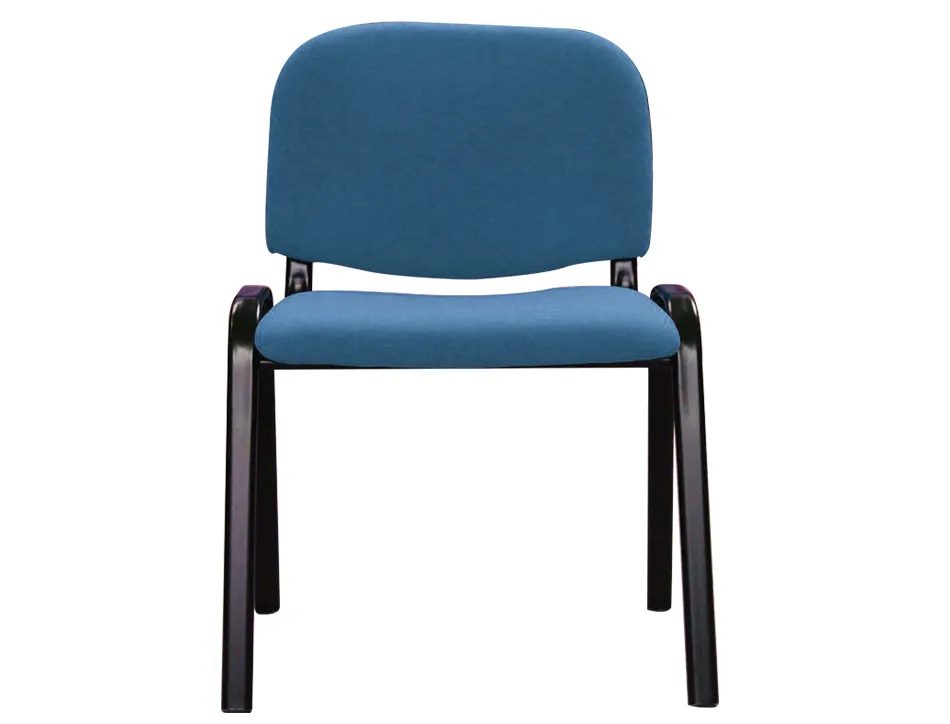 Chaise q-connect connect empilable 4 pieds poids maximum supporté 100kg 91x49x44cm coloris bleu 5.3kg