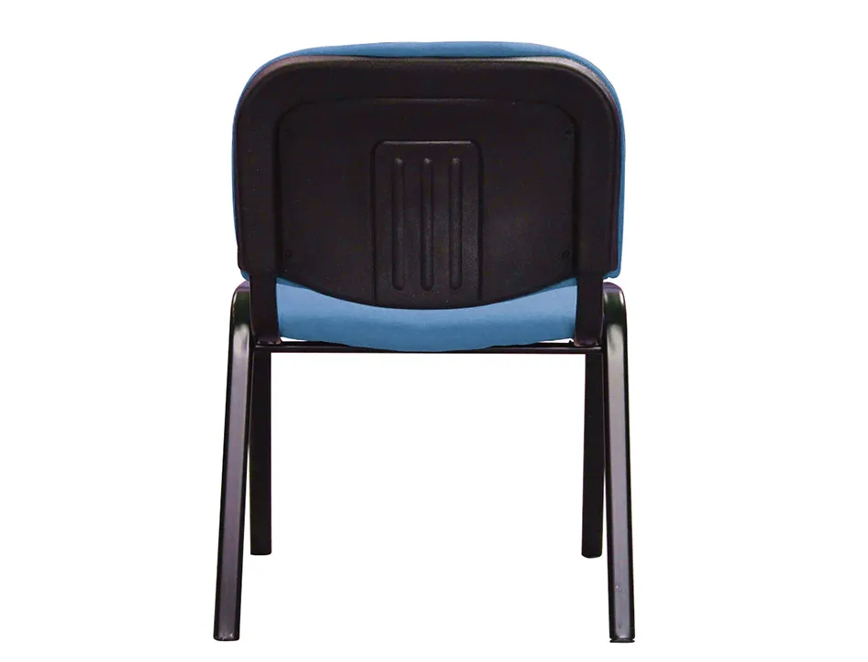 Chaise q-connect connect empilable 4 pieds poids maximum supporté 100kg 91x49x44cm coloris bleu 5.3kg
