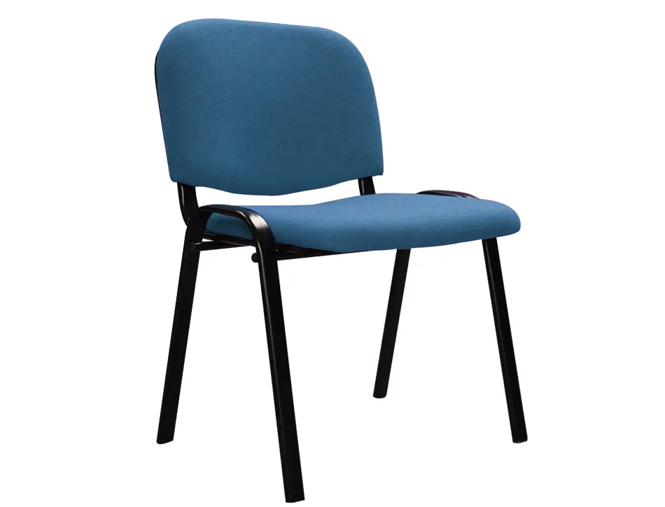 Chaise q-connect connect empilable 4 pieds poids maximum supporté 100kg 91x49x44cm coloris bleu 5.3kg