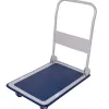 Chariot pliant 4 roues dossier rabattable plateforme tapis antidérapant charge maximale 150kg 9.1kg