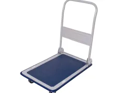 Chariot pliant 4 roues dossier rabattable plateforme tapis antidérapant charge maximale 150kg 9.1kg