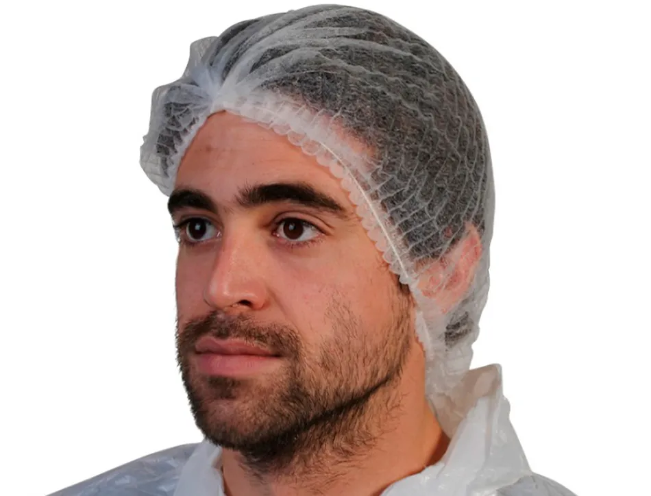 Charlotte a clip coldis blanche polypropylene non tisse boite de 100 unites