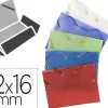 Chemise à rabat exacompta crystal a6 12x16cm polypropylène coloris assortis