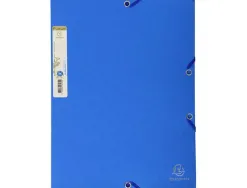 Chemise 3 rabats exacompta forever carte recyclée 380g format a4 24x32cm étiquette dos élastique lot 25 unités assorties