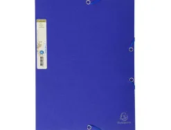 Chemise 3 rabats exacompta forever carte recyclée 380g format a4 24x32cm étiquette dos élastique lot 25 unités assorties