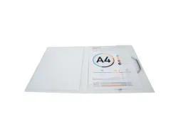 Chemise 3 rabats exacompta krea cover a4 couverture personnalisable pp transparent coloris blanc