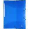 Chemise 3 rabats exacompta a4 pp chromaline 5/10e translucide fermeture elastique coloris assortis