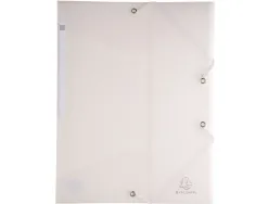 Chemise 3 rabats exacompta a4 pp chromaline 5/10e translucide fermeture elastique coloris assortis