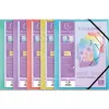 Chemise 3 rabats exacompta krea cover a4 couverture personnalisable pp coloris pastel assortis