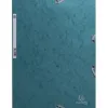 Chemise 3 rabats exacompta skandi a4 carte lustree 400gr fermeture elastique coloris bleu pacifique