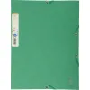 Chemise 3 rabats exacompta forever a4 carte recyclee 380gr fermeture elastique coloris vert