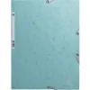 Chemise 3 rabats exacompta skandi a4 carte lustree 400gr fermeture elastique coloris bleu givre