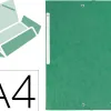 Chemise 3 rabats exacompta maxi capacity carte lustrée 5/10e format a4 24x32cm dos 35mm élastique coloris vert