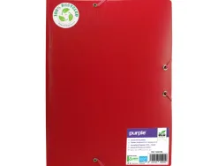 Chemise 3 rabats office plast polypro recycle coloris rouge
