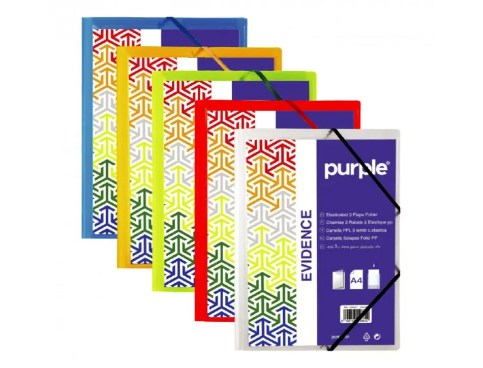 Chemise 3 rabats personnalisables office plast polypro 6 coloris assortis