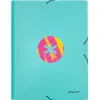 Chemise antartik a4+ elastique3 rabats carton remborde trending topic 2020 coloris turquoise