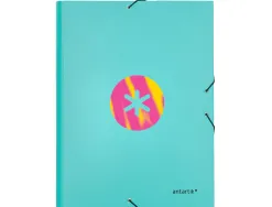 Chemise antartik a4+ elastique3 rabats carton remborde trending topic 2020 coloris turquoise
