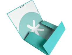 Chemise antartik a4+ elastique3 rabats carton remborde trending topic 2020 coloris turquoise