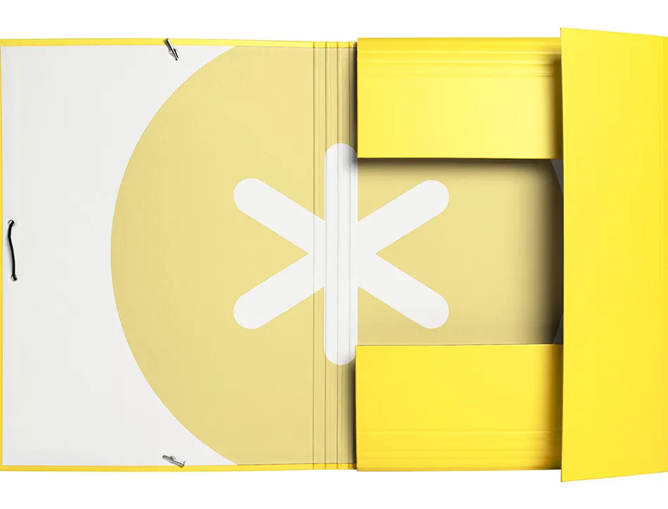 Chemise antartik a4+ elastique3 rabats carton remborde trending topic 2020 coloris jaune