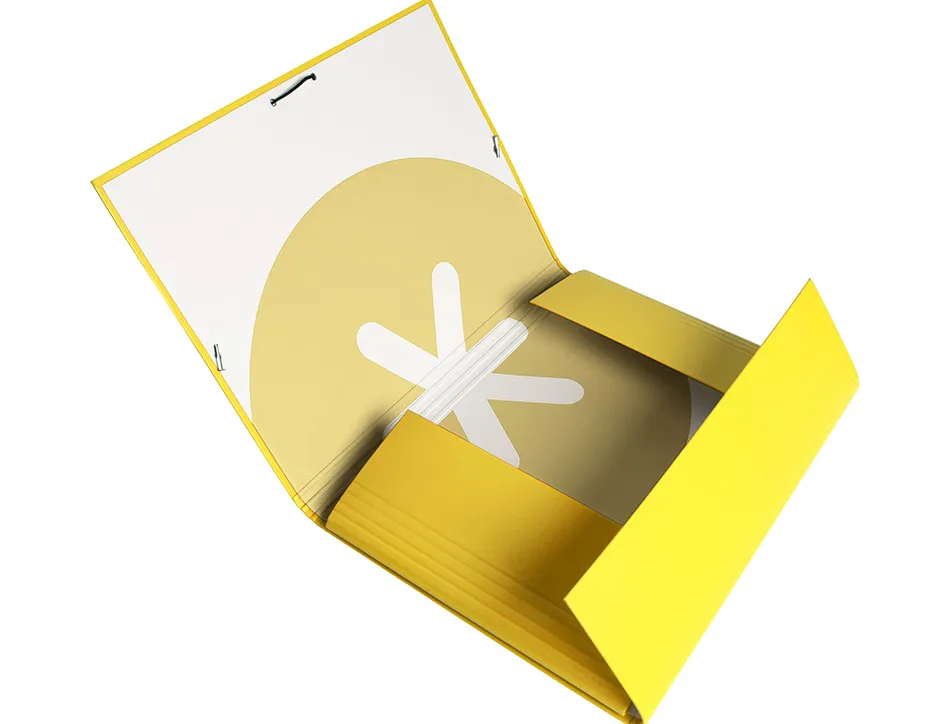 Chemise antartik a4+ elastique3 rabats carton remborde trending topic 2020 coloris jaune