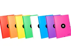 Chemise antartik a4 élastique 3 rabats carton rembordé coloris assortis