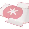 Chemise antartik carton remborde a4+ 3 rabats elastique coloris corail