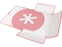 Chemise antartik carton remborde a4+ 3 rabats elastique coloris corail