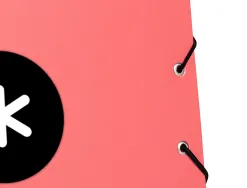 Chemise antartik carton remborde a4+ 3 rabats elastique coloris corail