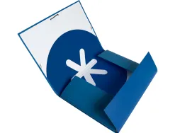 Chemise antartik carton remborde a4+ 3 rabats elastique coloris bleu marine