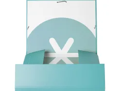 Chemise antartik carton remborde a4+ 3 rabats elastique coloris menthe