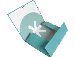Chemise antartik carton remborde a4+ 3 rabats elastique coloris menthe