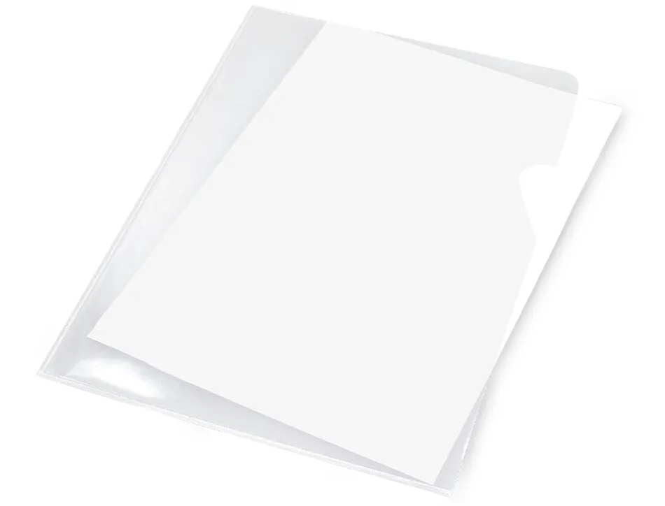 Chemise avec onglet q-connect 180mc coloris transparent
