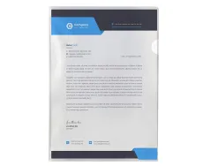 Chemise avec onglet q-connect 110mc coloris transparent