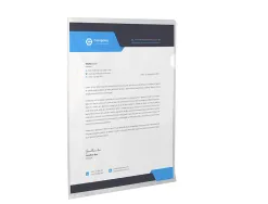 Chemise avec onglet q-connect 110mc coloris transparent