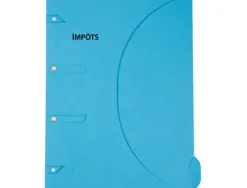 Chemise classeur certiprint a4+ 320x240mm classement impôts sans perforations fermeture scratch résistant oeillet