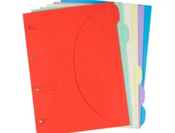 Chemise classeur certiprint a4+ 320x240mm coloris assortis lot 6 unités