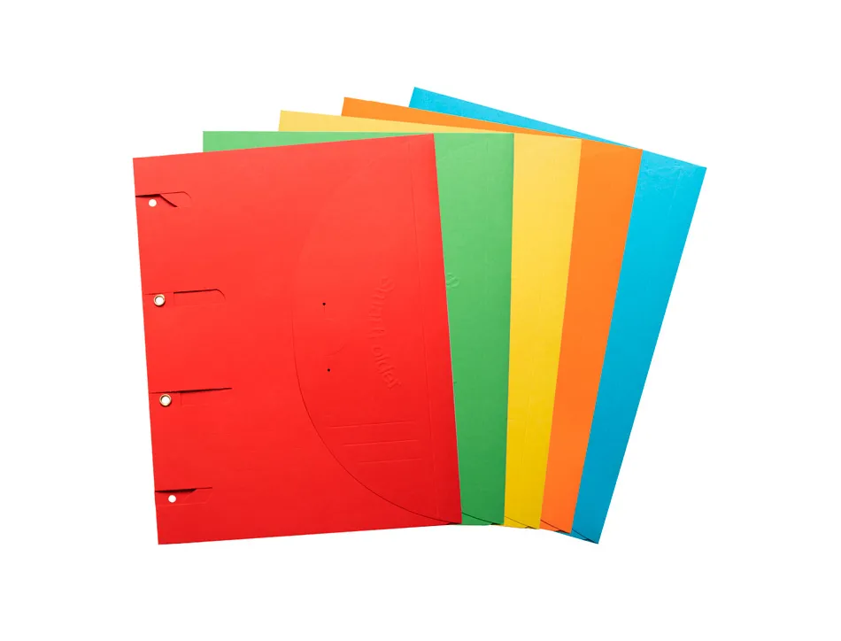 Chemise classeur tarifold smartfolder a4 3 rabats perforee sans onglets coloris assortis lot 10 unites