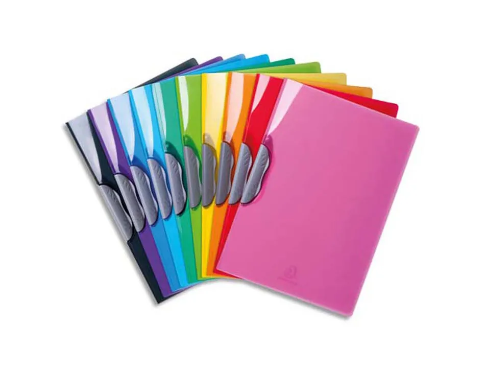 Chemise clip exacompta iderama a4 pp design coloris assortis