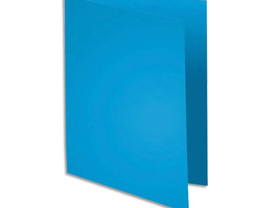 Chemise dossier exacompta qualite superieure a4 24x32cm 210g coloris bleu lot de 10