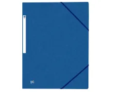 Chemise elastique 3 rabats oxford topfile+ a4 bleu