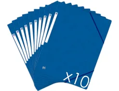 Chemise elastique 3 rabats oxford topfile+ a4 bleu