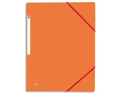 Chemise elastique 3 rabats oxford topfile+ a4 orange